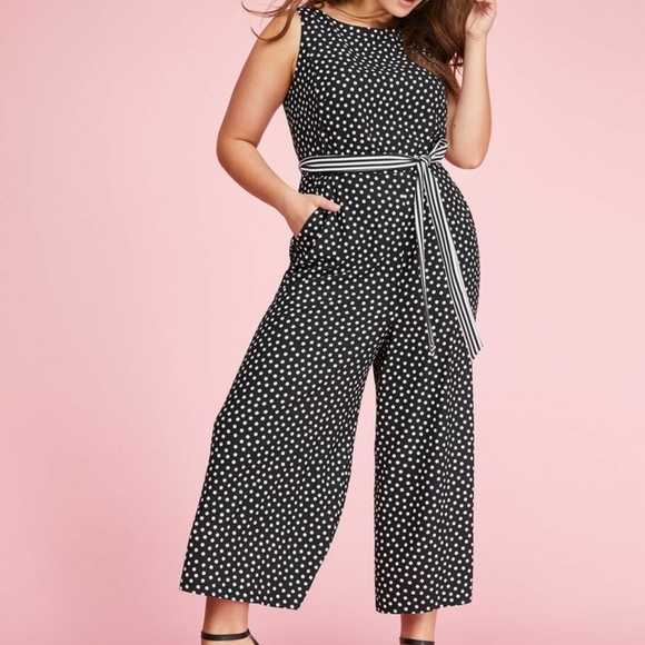 lane bryant white jumpsuit